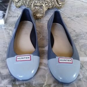 Hunter rain shoes flats